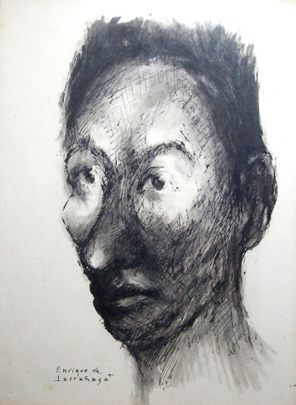 S/T Personaje de De Larraaga. Enrique (1900-1956 en venta en Achaval Carlos - Pinturas, dibujos, carbonillas, esculturas, grabados y antigedades