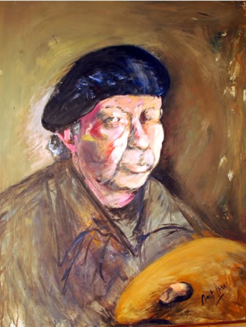 Retrato del pintor de Martinez Howard Julio (1932-1998) en venta en Achaval Carlos - Pinturas, dibujos, carbonillas, esculturas, grabados y antigedades