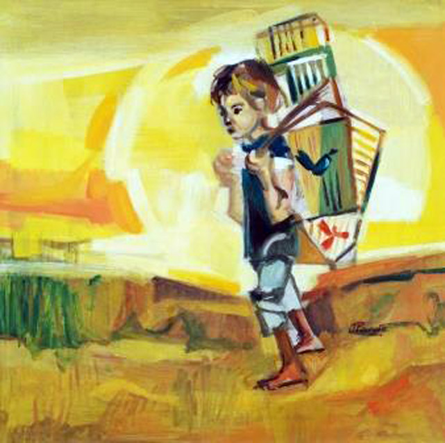 Cazador de Pajaros de Pardo Orlando (2/11/1930- 24/08/2014) en venta en Achaval Carlos - Pinturas, dibujos, carbonillas, esculturas, grabados y antigedades