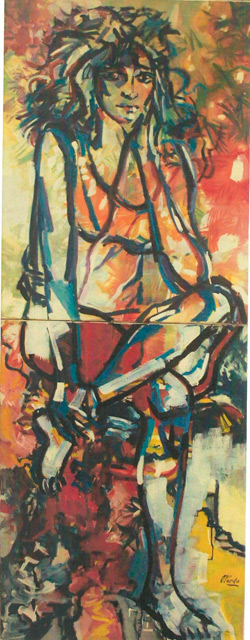 Diptico de Laura de Pardo Orlando (2/11/1930- 24/08/2014) en venta en Achaval Carlos - Pinturas, dibujos, carbonillas, esculturas, grabados y antigedades