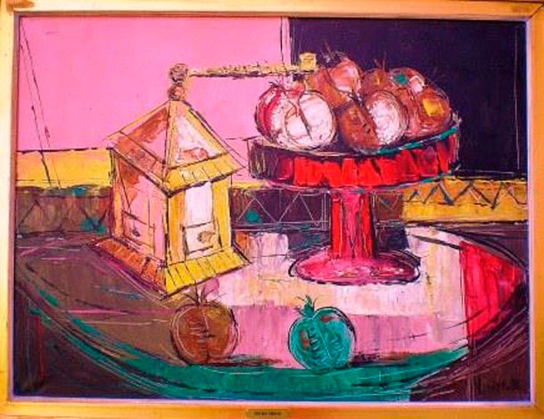 Molinillo y Frutera de Venier  Bruno (1914-1996) en venta en Achaval Carlos - Pinturas, dibujos, carbonillas, esculturas, grabados y antigüedades